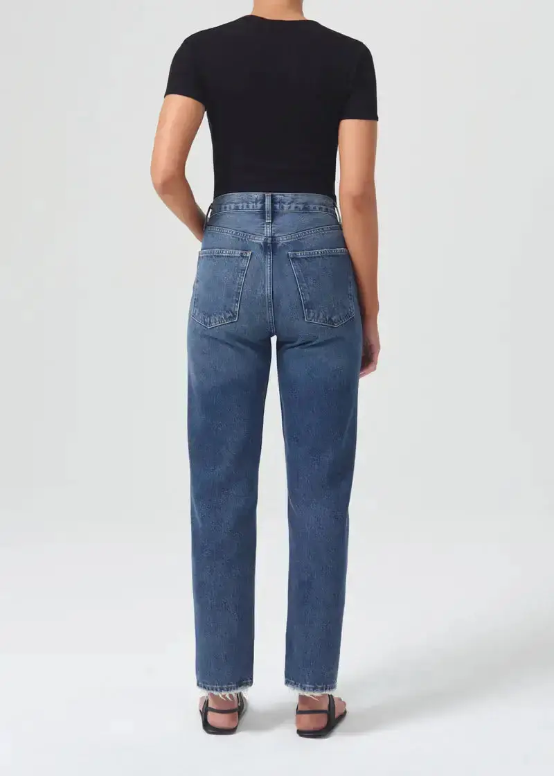90’s Pinch Waist High Rise Straight in Range - Image 3