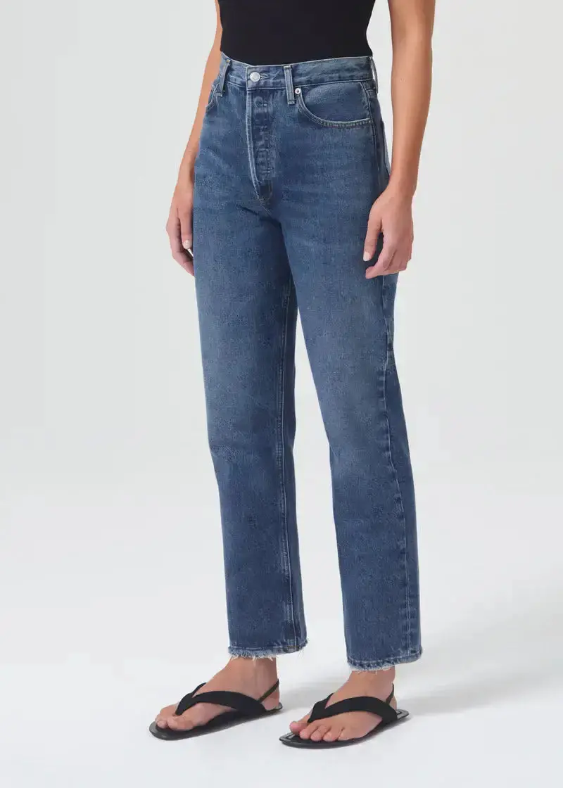 90’s Pinch Waist High Rise Straight in Range - Image 4
