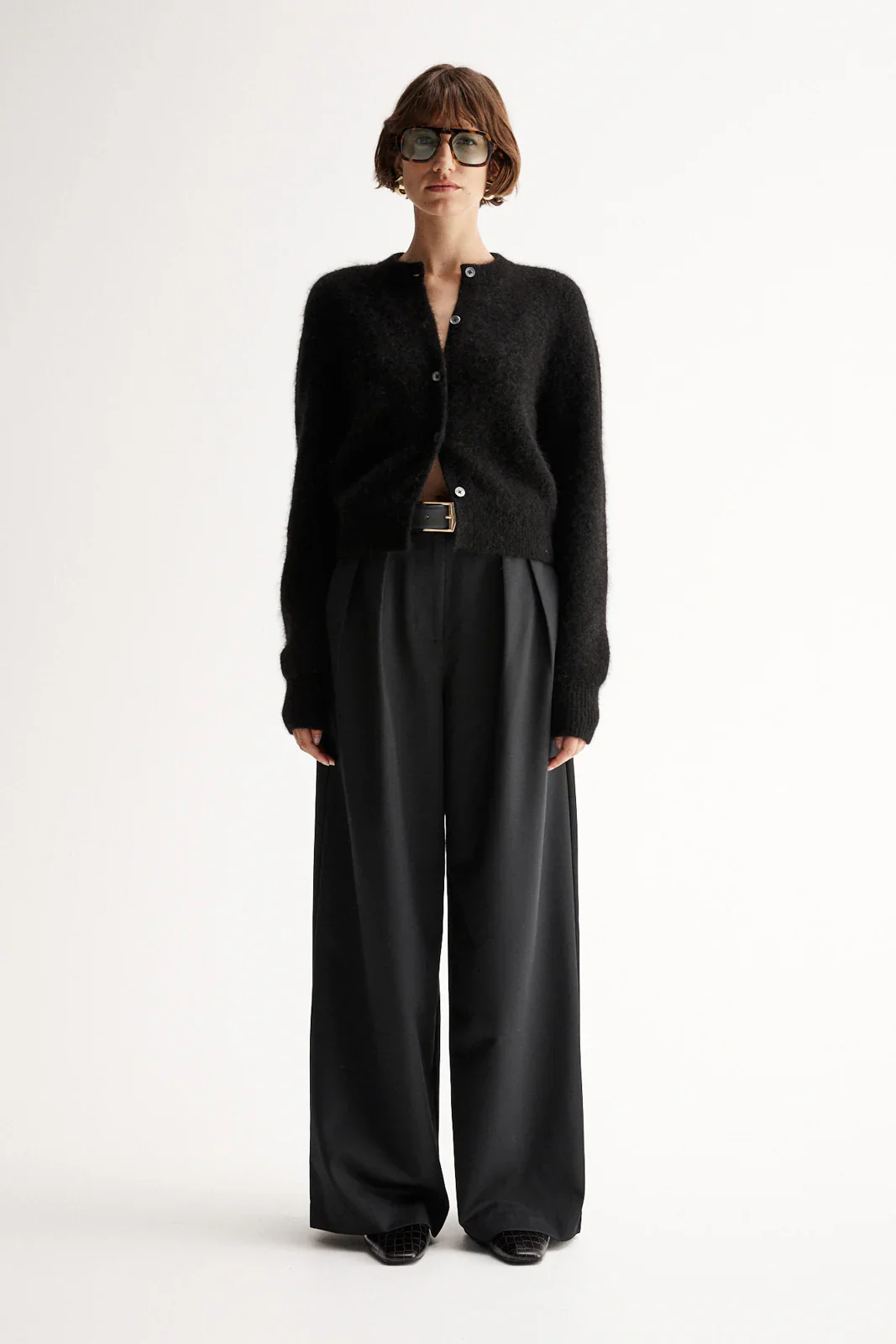 Abigail Knit Cardigan in Black