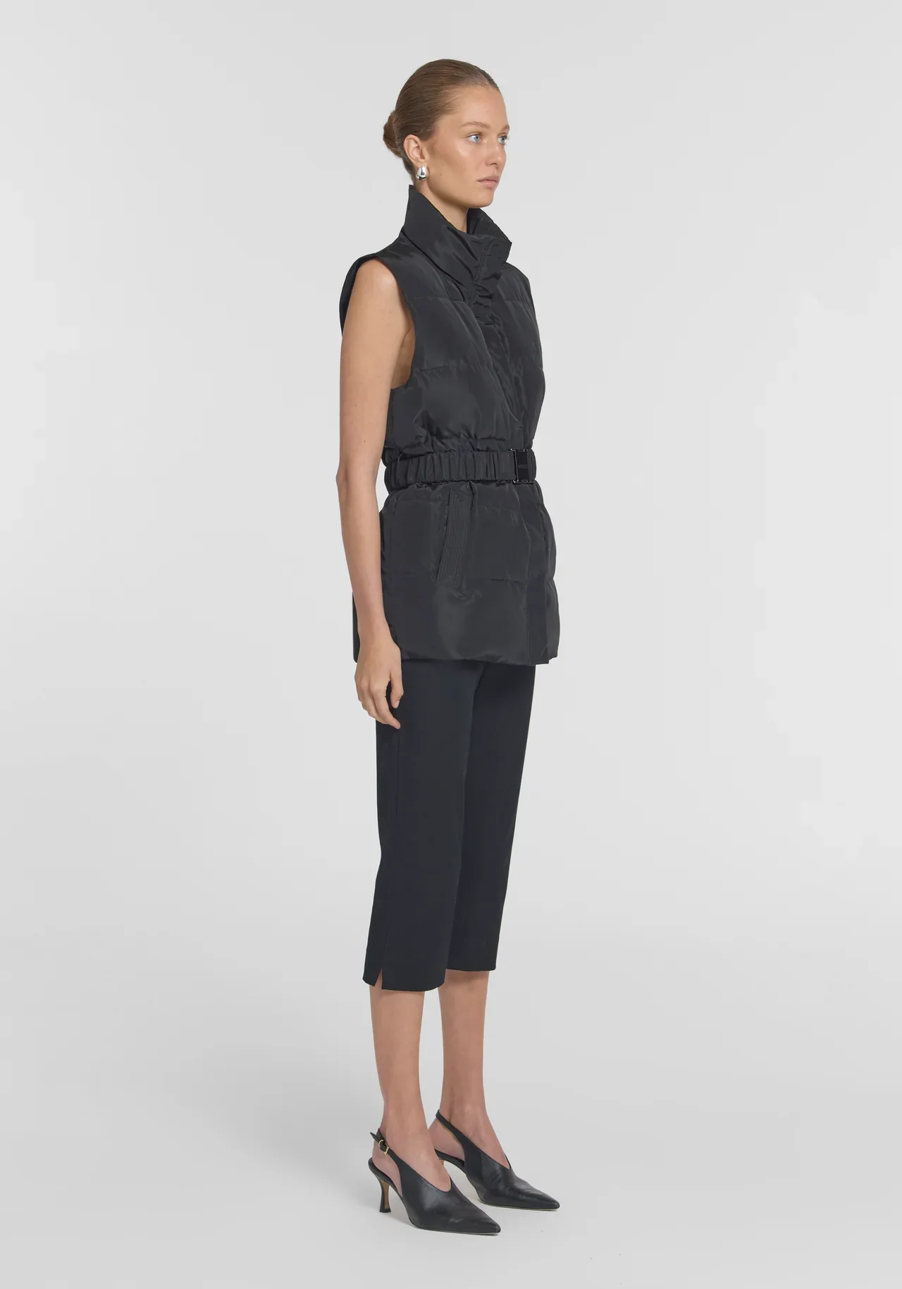 Alchemy Puffer Vest in Black - Image 3
