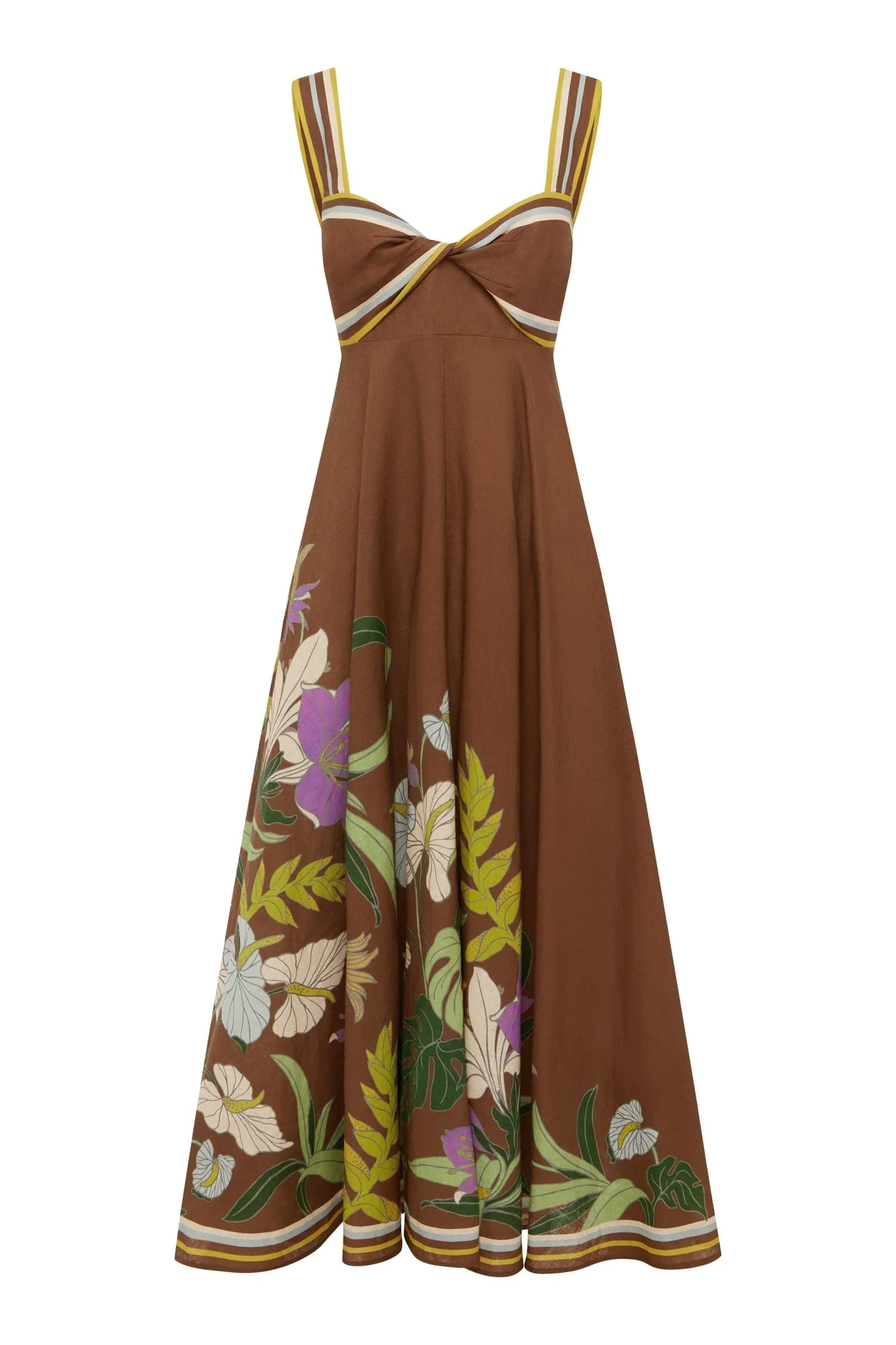 Alfie Twist Dress in Chocolate - Image 4