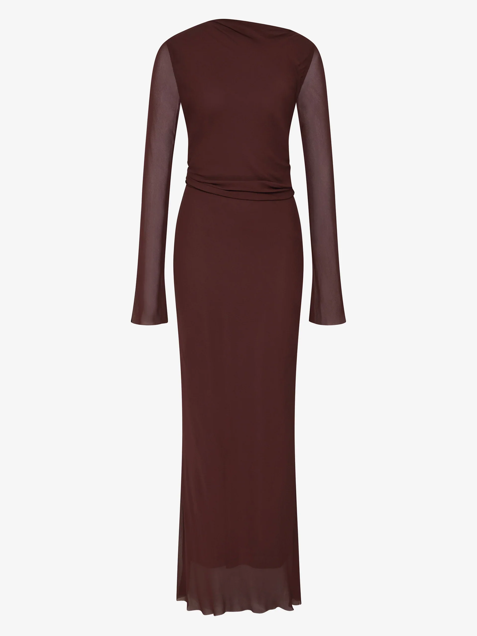 Amanda Long Sleeve Maxi Dress in Raisin - Image 5