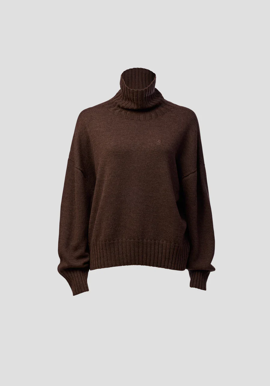 Argentina Merino Knit in Chocolate - Image 5