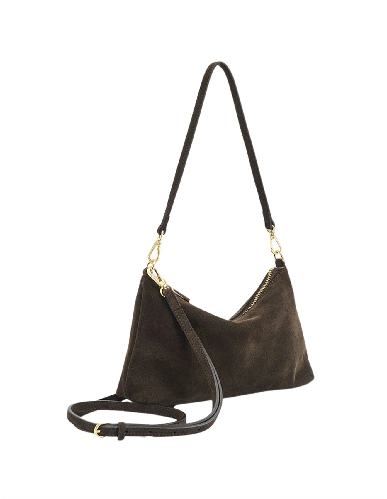 Ashley Bag in Chocolate Suede - Image 3