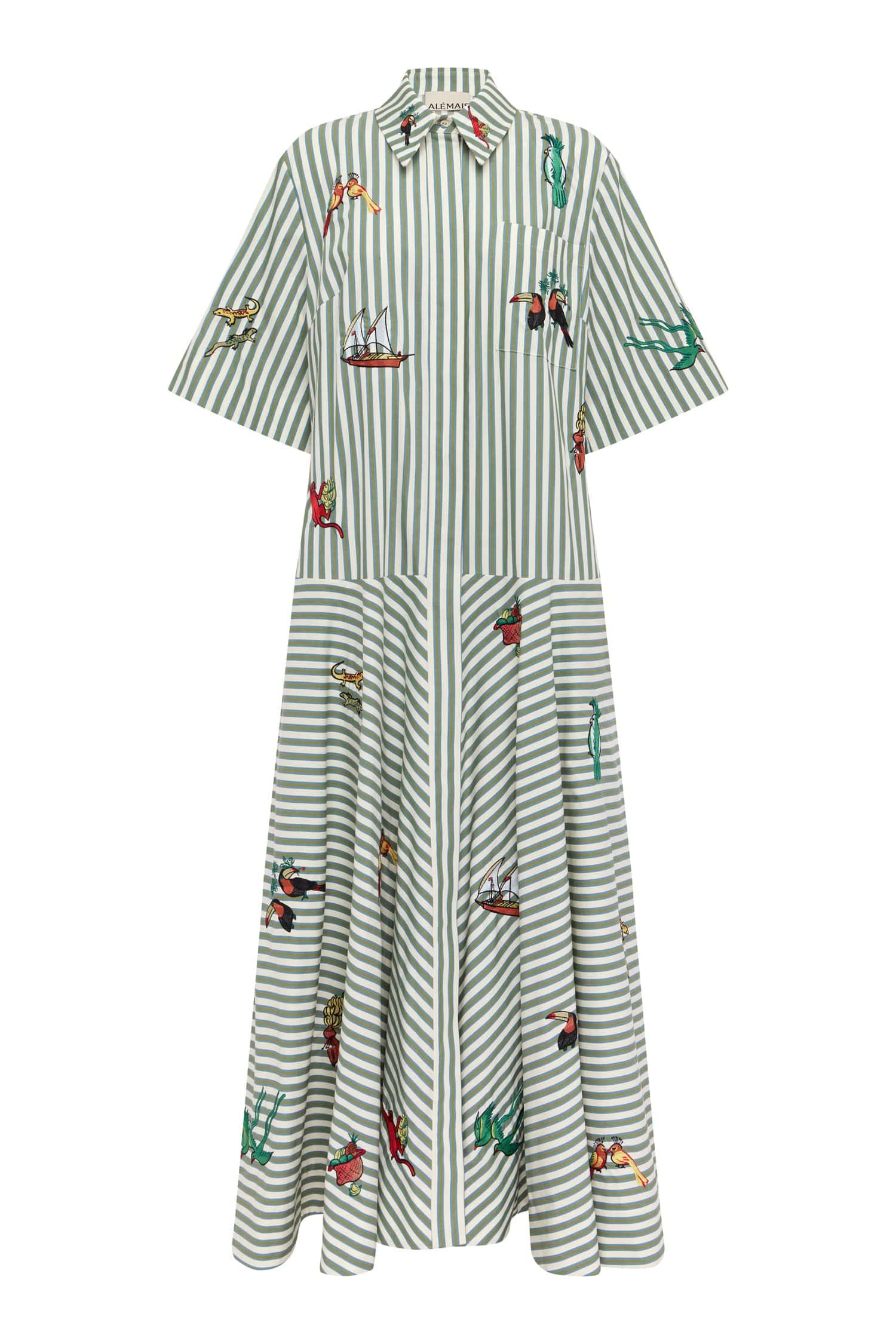 Bisou Embroidered Shirtdress - Image 5