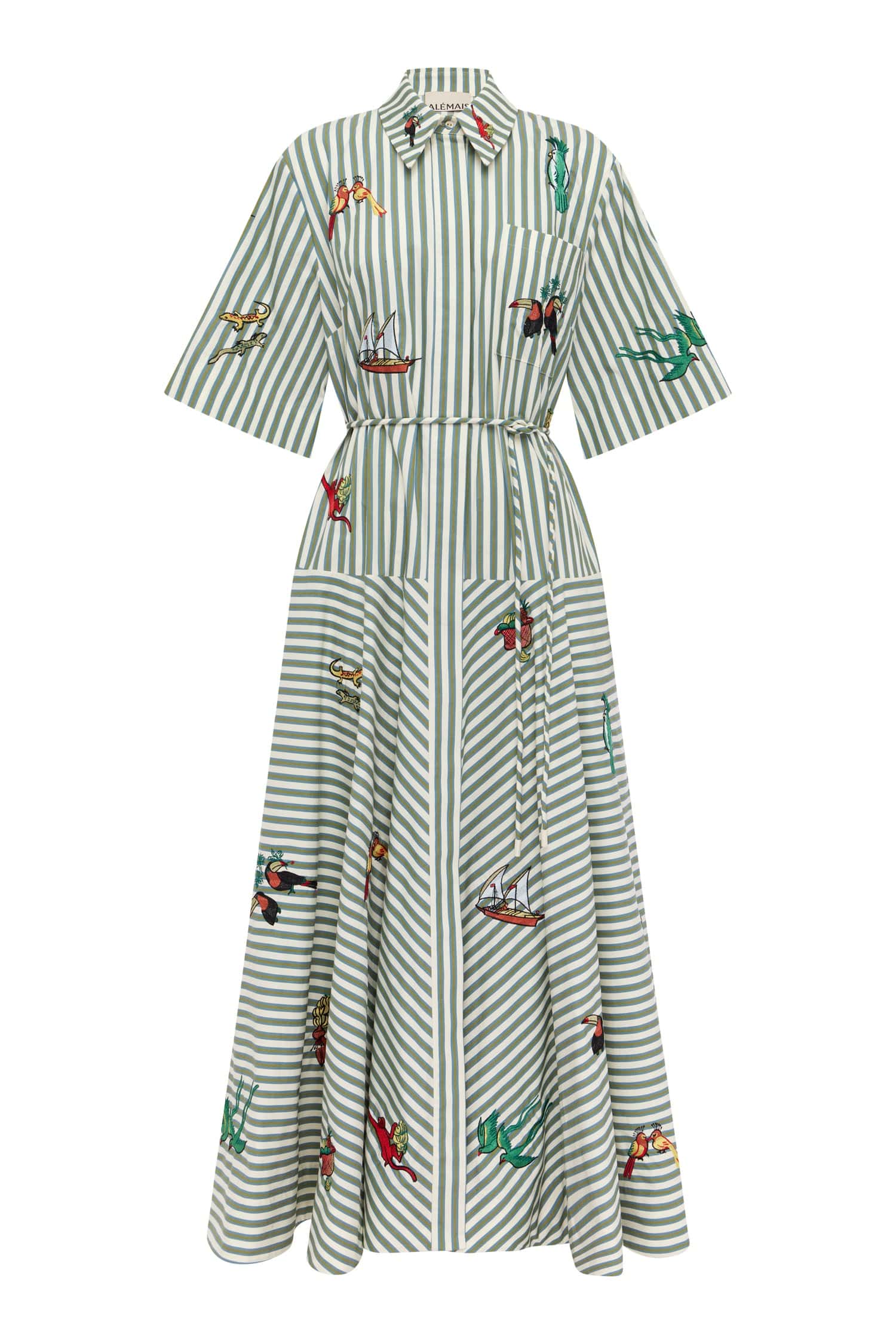 Bisou Embroidered Shirtdress - Image 6