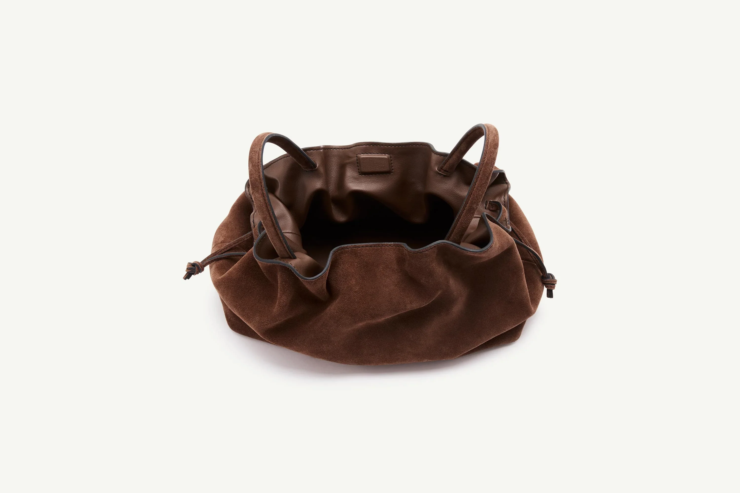 Brown Suede Mila Medium Tote - Image 6