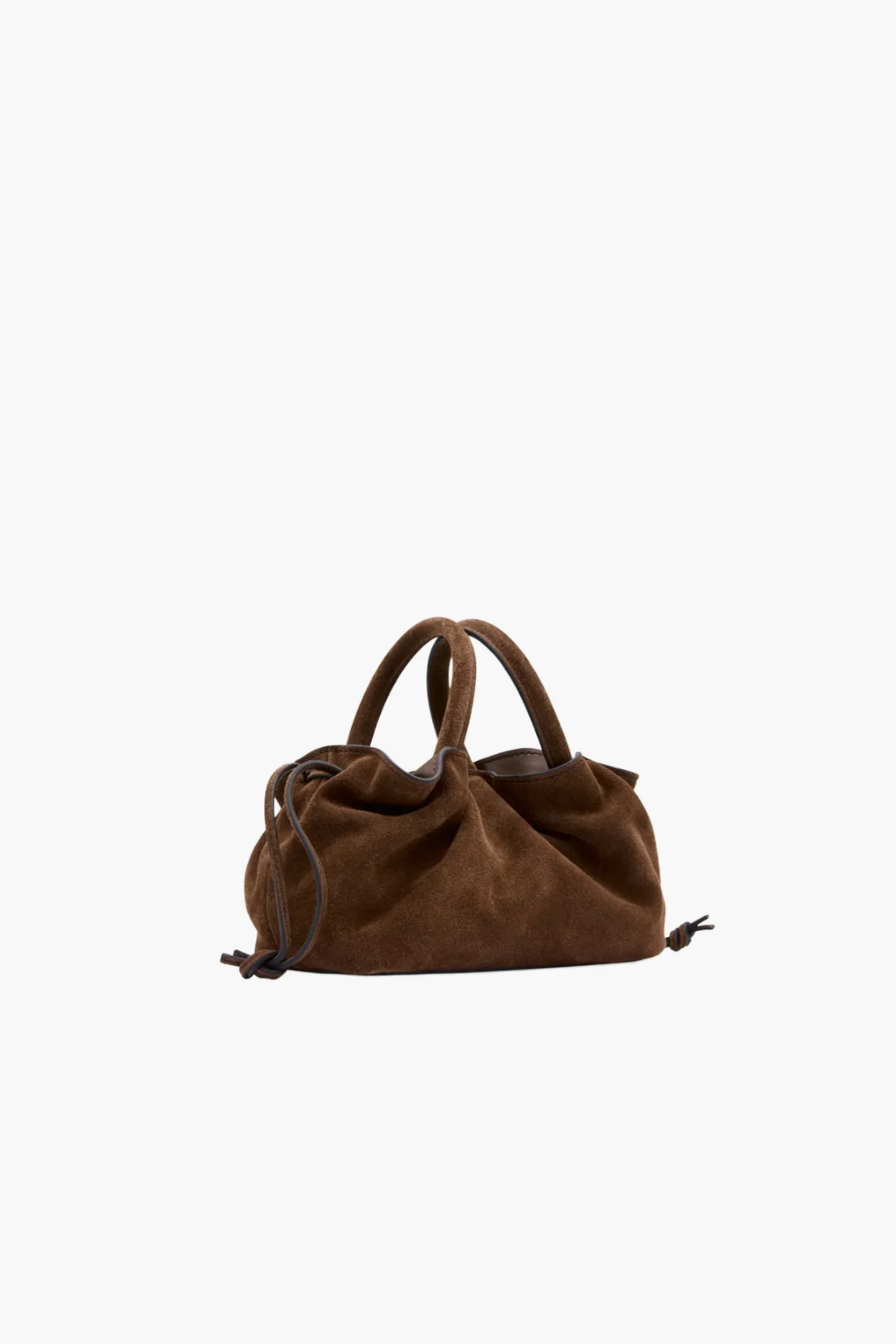 Brown Suede Mila Mini Tote - Image 3