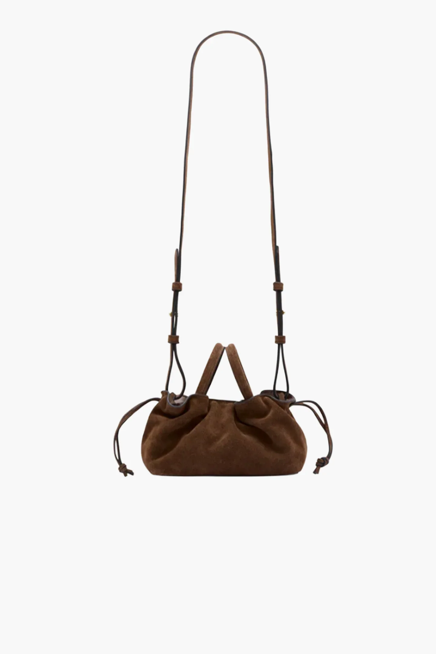 Brown Suede Mila Mini Tote - Image 4