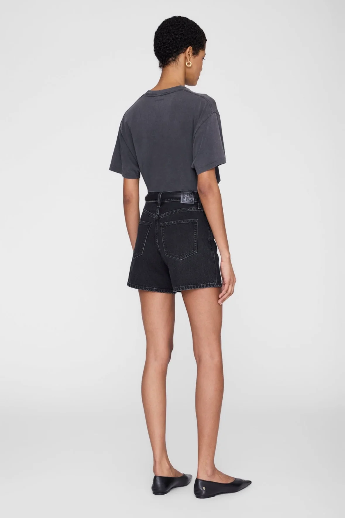 Cade Tee Palms in Washed Grey - Image 3