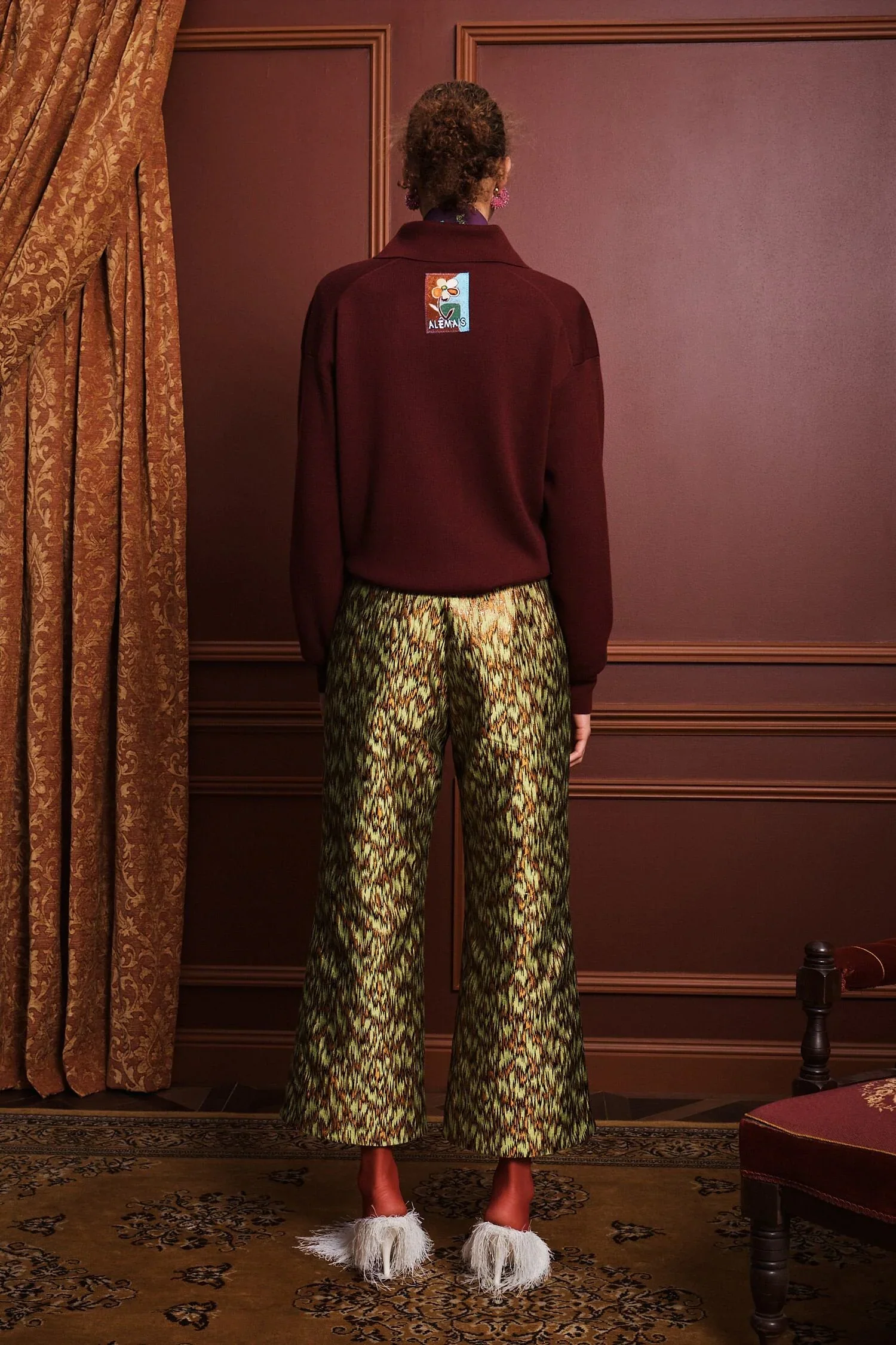 Claudia Plum Knit Polo - Image 5