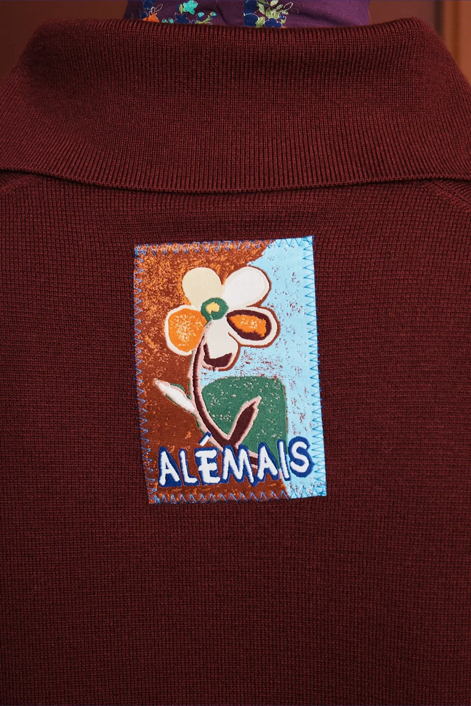 Claudia Plum Knit Polo - Image 6