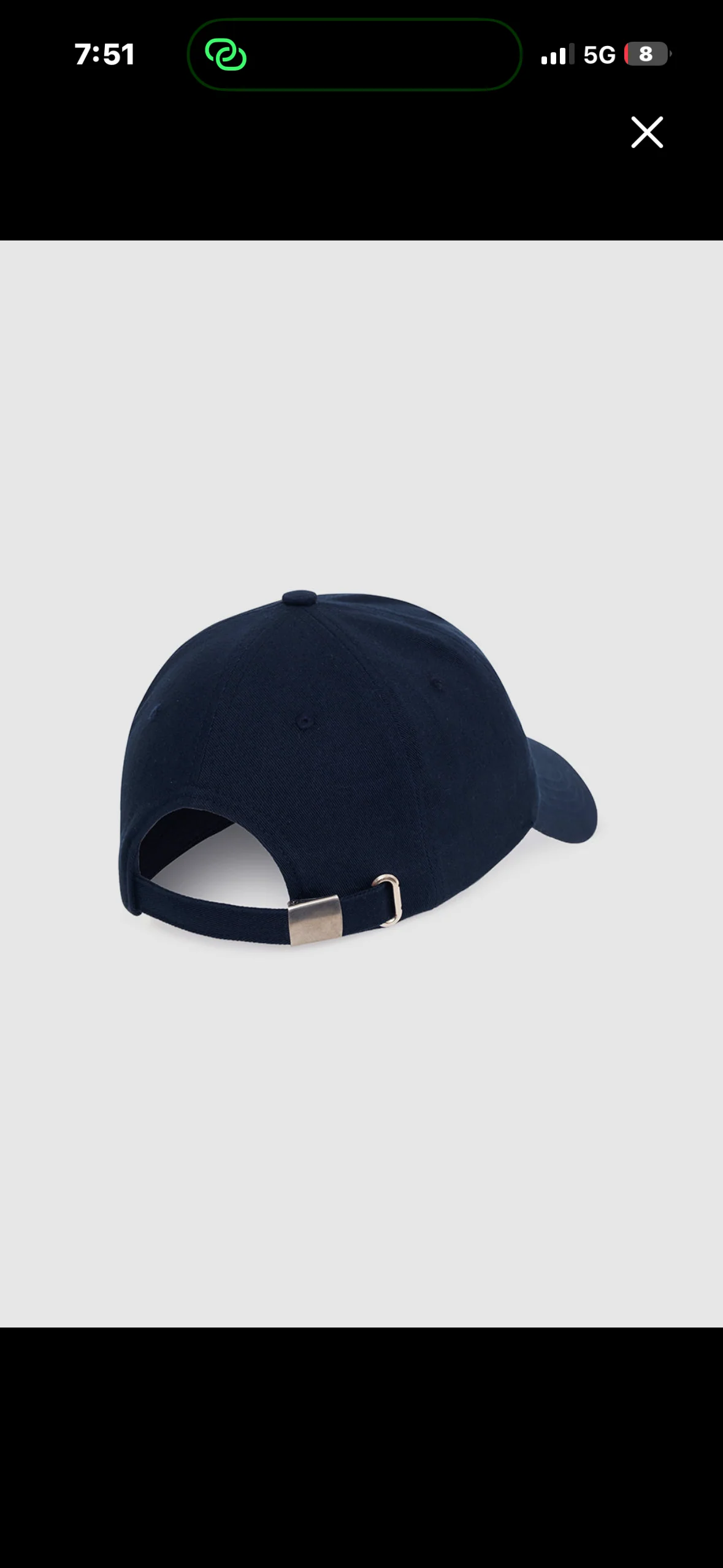 Collegiate Cap in Navy - Image 3
