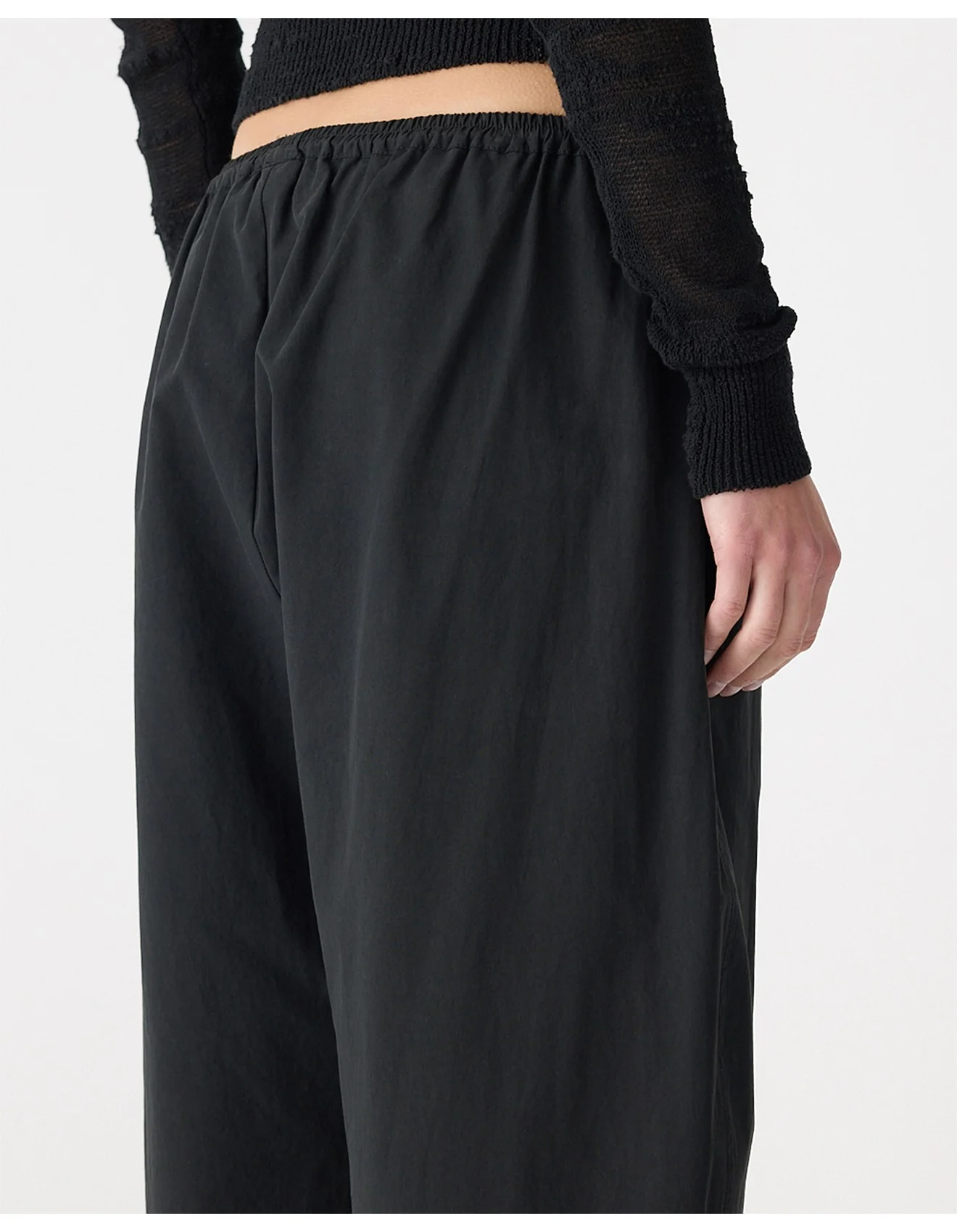 Crushed Gathered Cotton Pant - Image 4