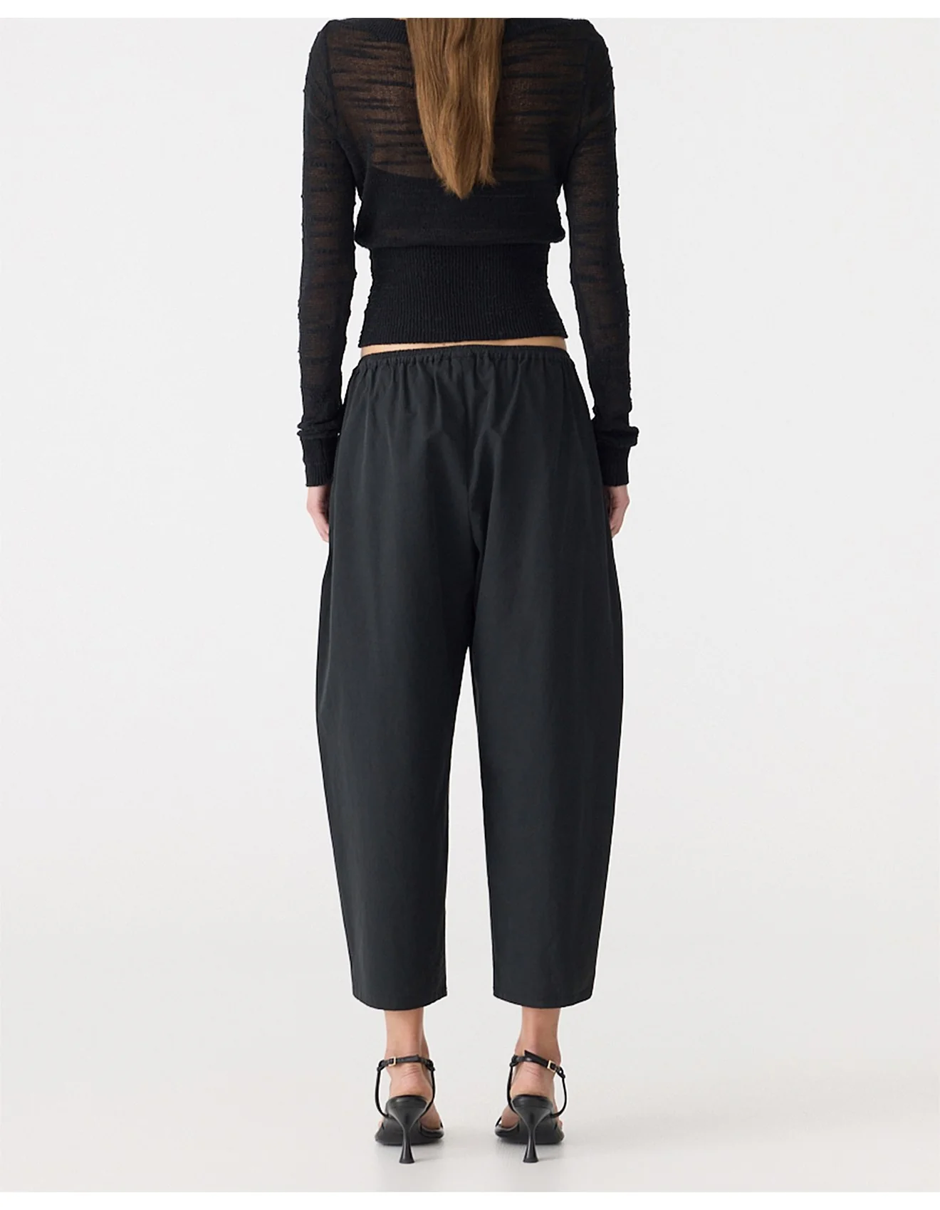 Crushed Gathered Cotton Pant - Image 5