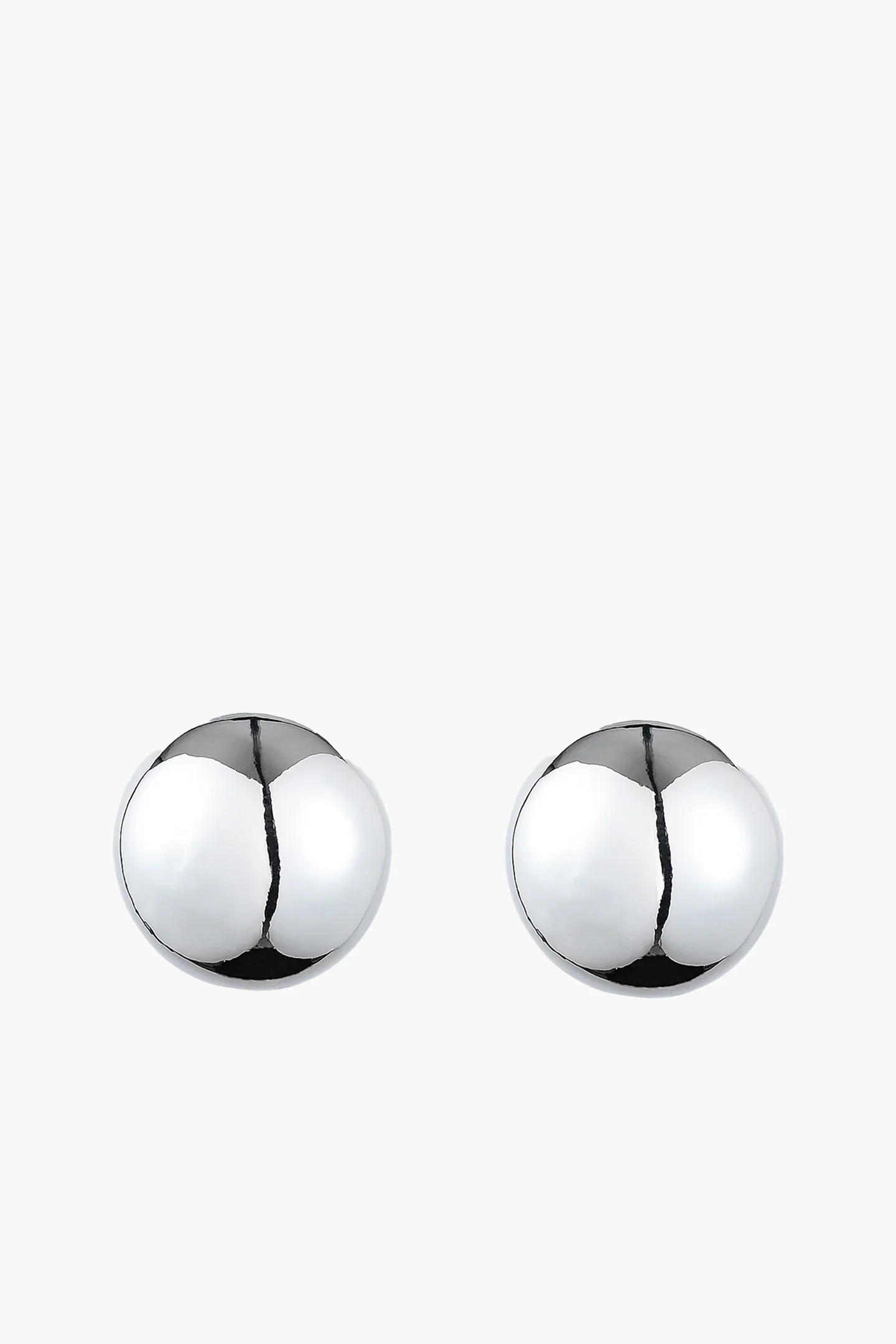Domed Earring in Gunmetal