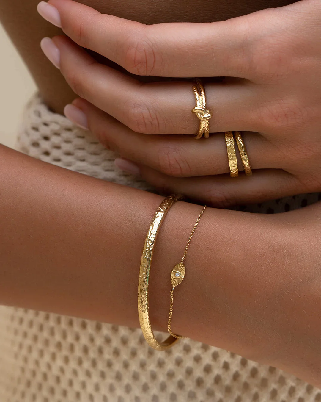 Evil Eye Gold Bracelet - Image 2