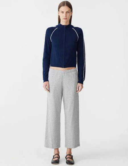 French Terry Straight Leg Pant