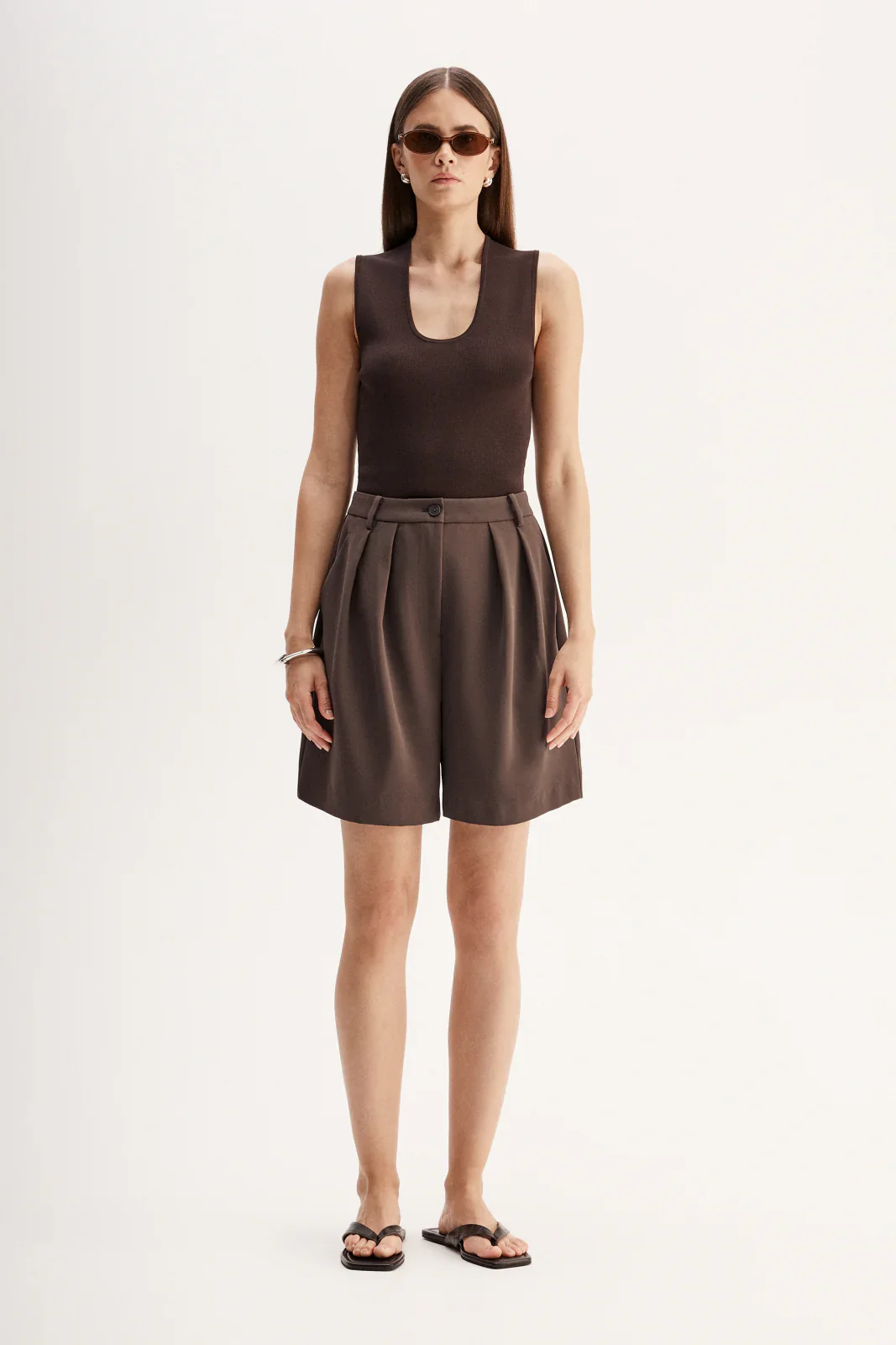 Hayes Knit Top in Chocolate - Image 7