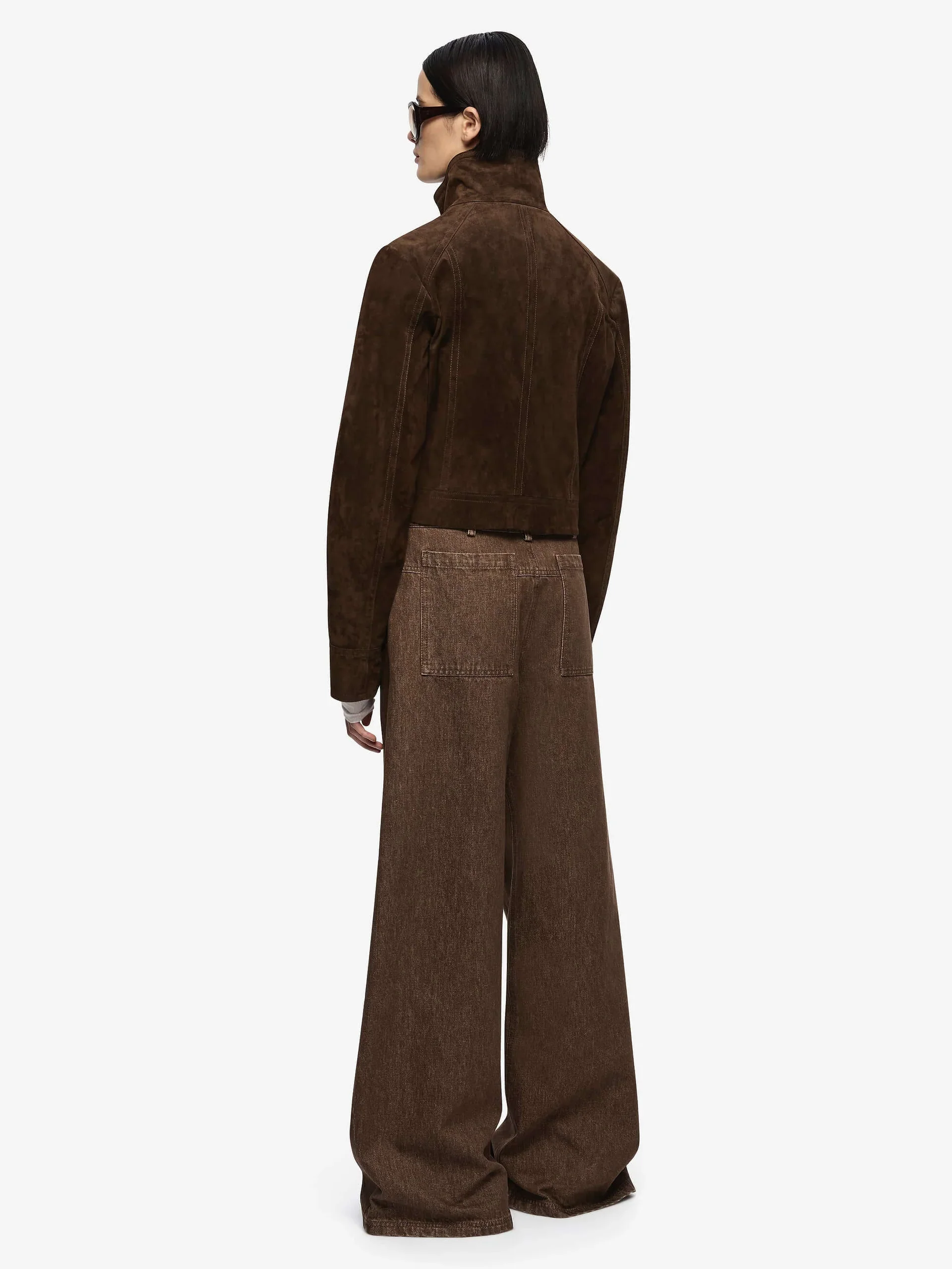 Hunter Suede Jacket in Dark Chocolate - Image 3