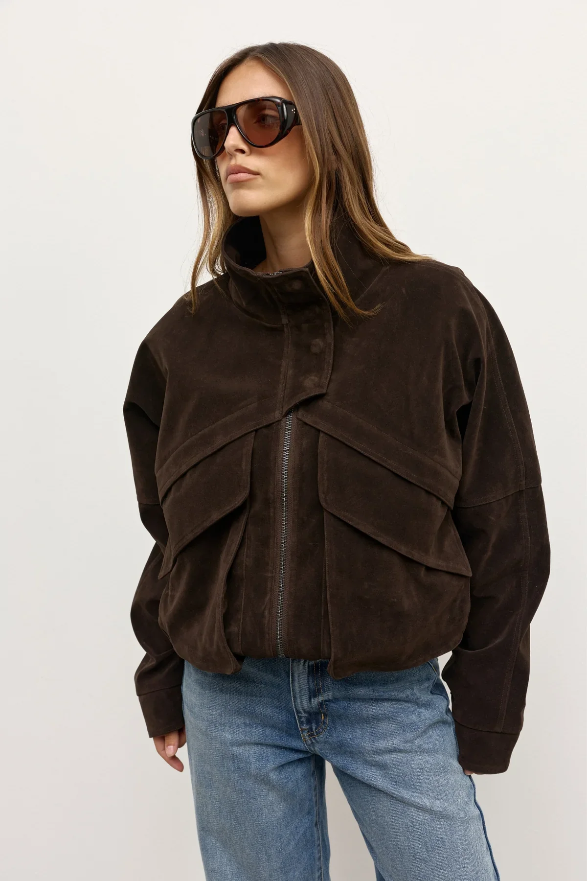 Inez Jacket in Brown - Image 5