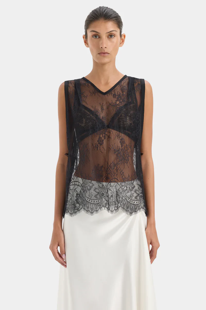 Ingrid Lace Midi Skirt in Ivory - Image 5