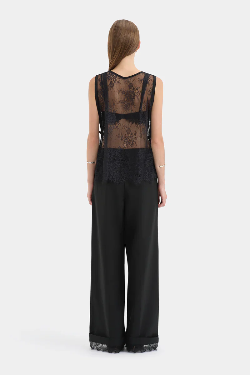 Ingrid Lace Top in Black - Image 4