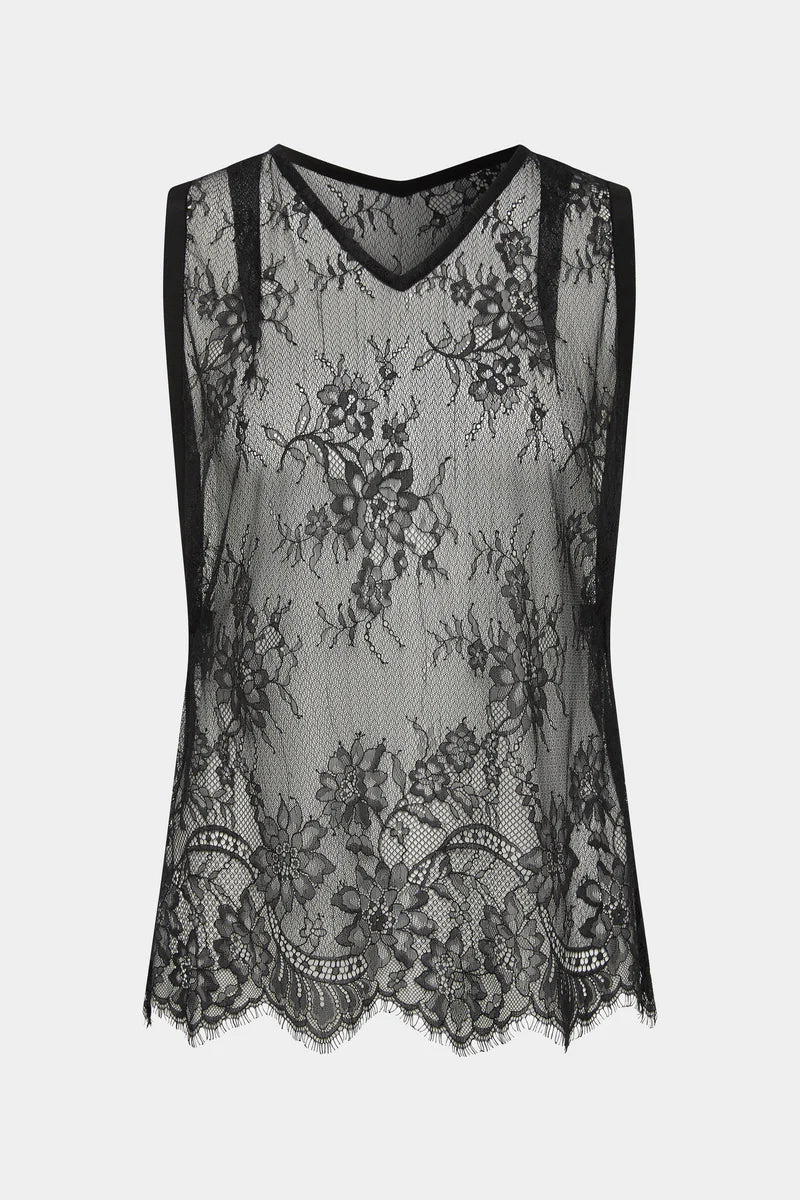 Ingrid Lace Top in Black - Image 7