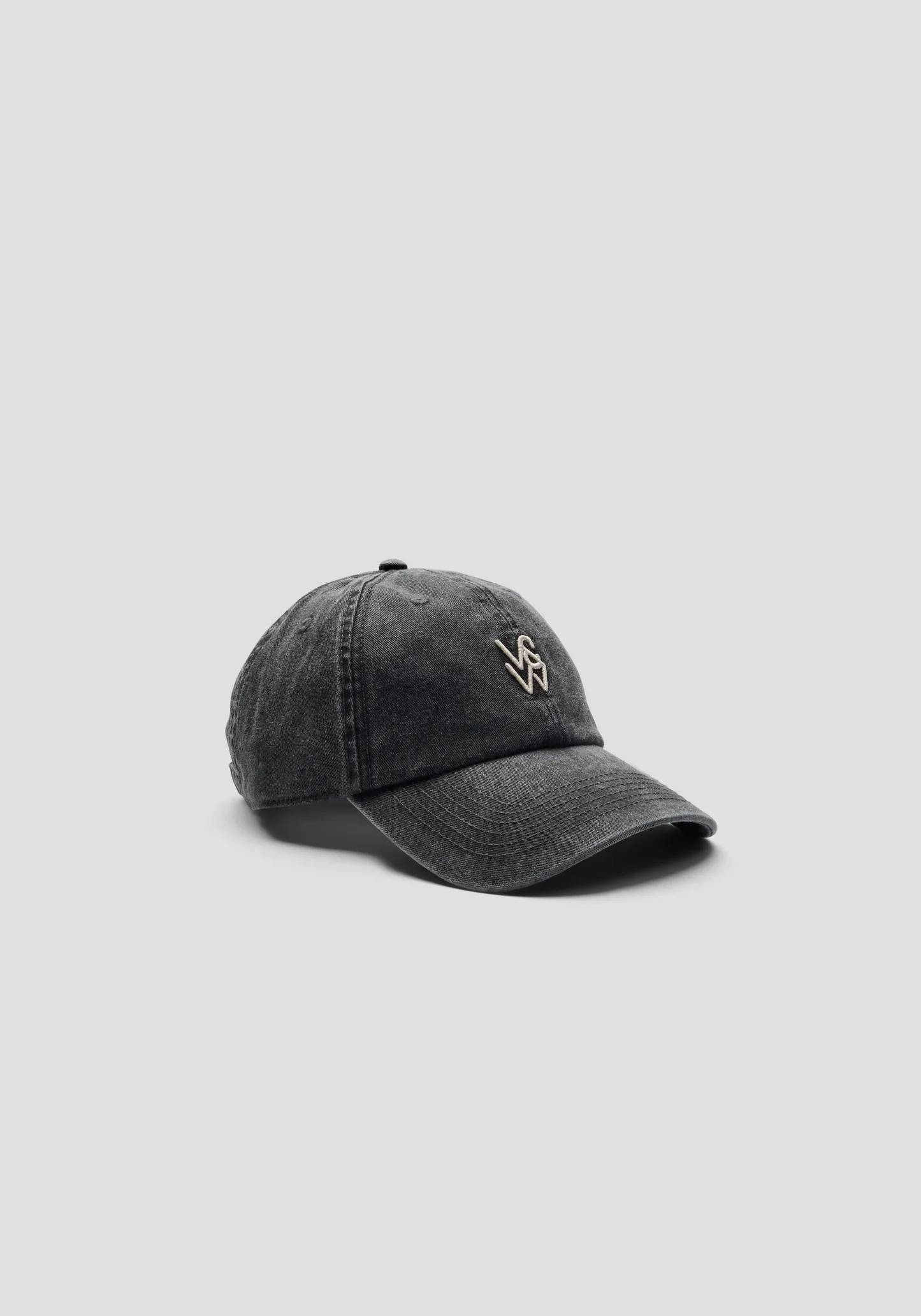 Insignia Cap in Grey Vintage Wash - Image 2