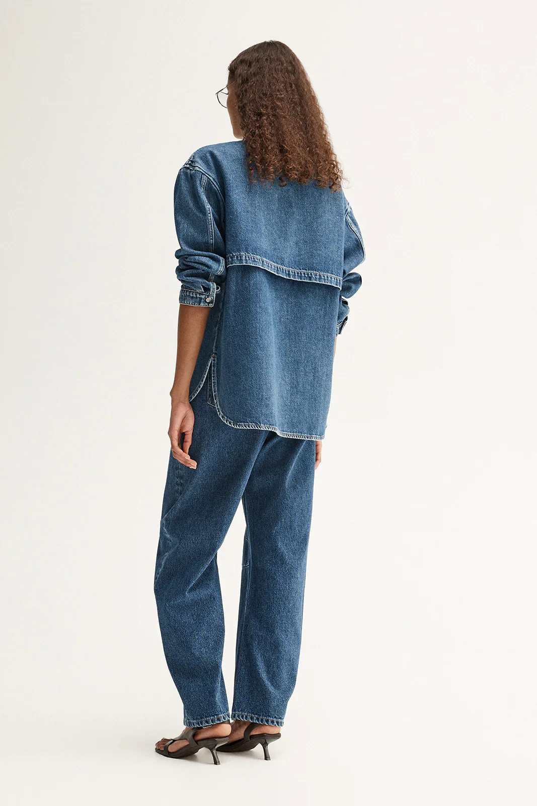 Kennedy Denim Shirt in Dark Indigo - Image 6