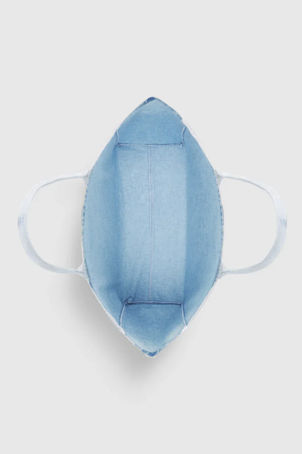 Leo Denim Tote in Lucid Blue - Image 3