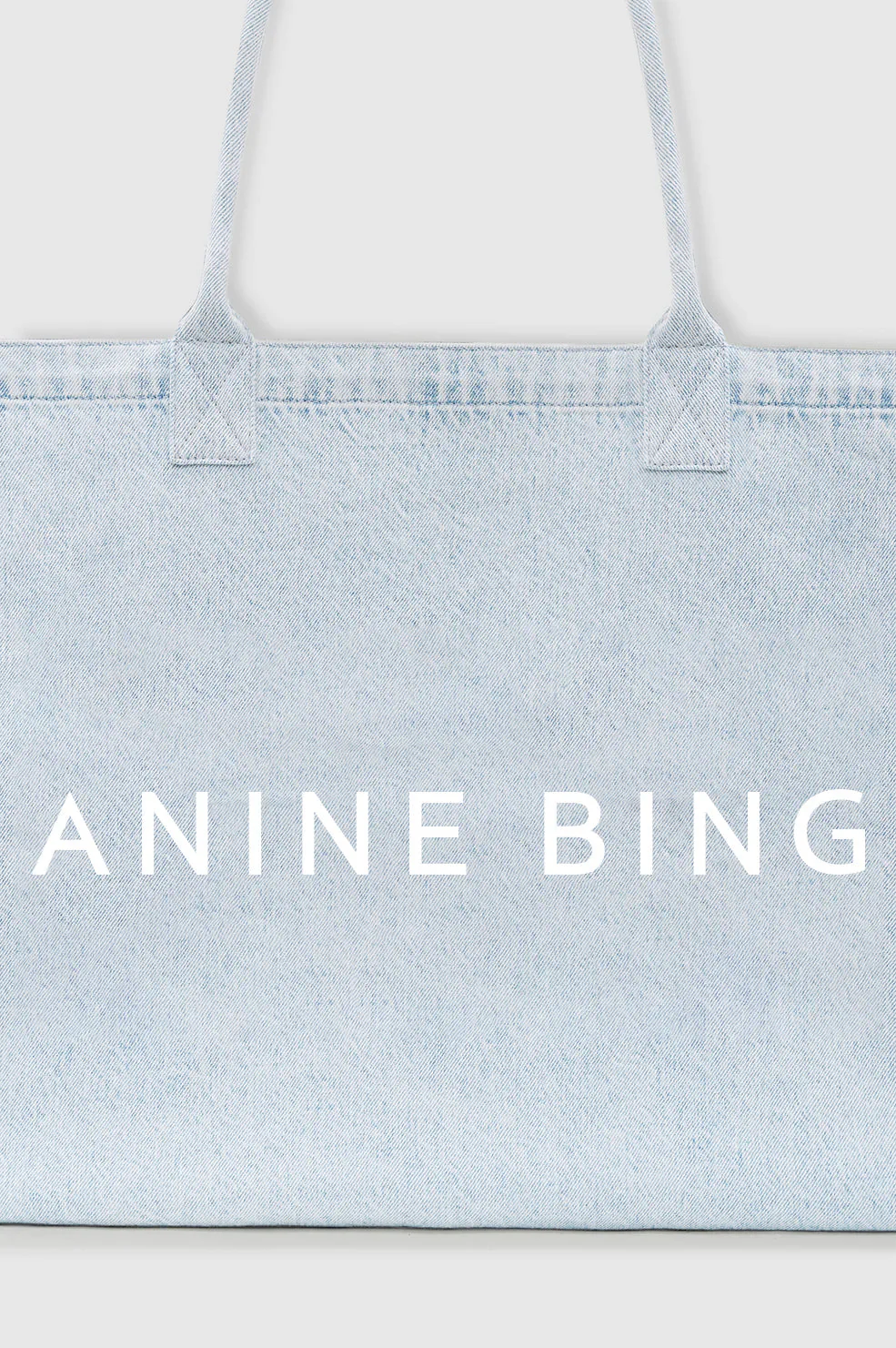 Leo Denim Tote in Lucid Blue - Image 5