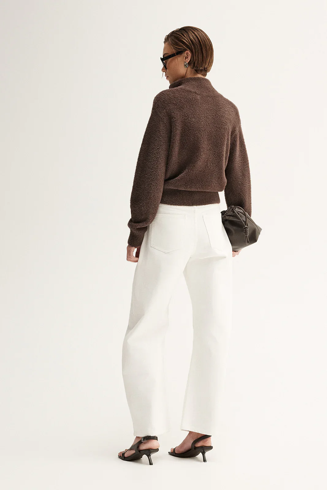 Leon Knit Cardigan in Chocolate - Image 6