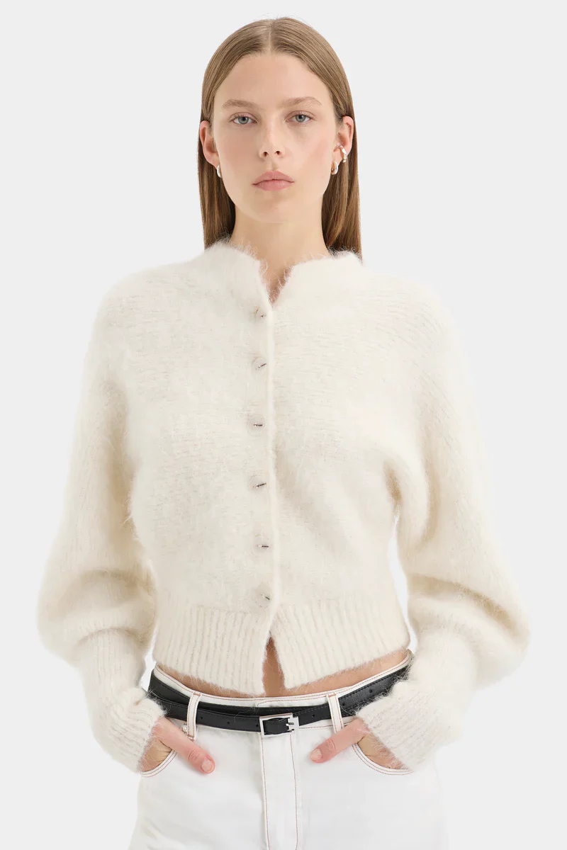 Lise Cardigan in Ivory - Image 6