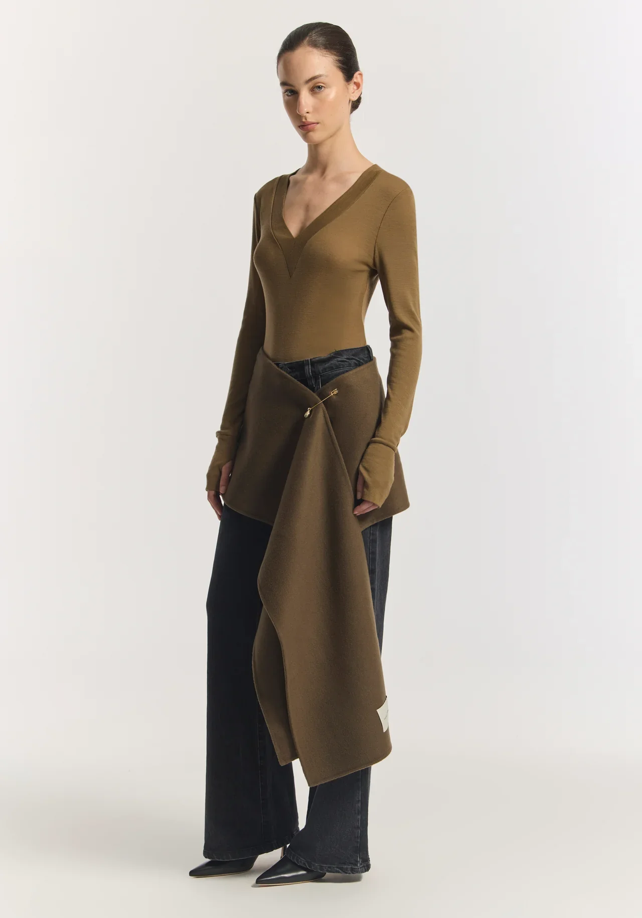 Lotus Top in Khaki - Image 4
