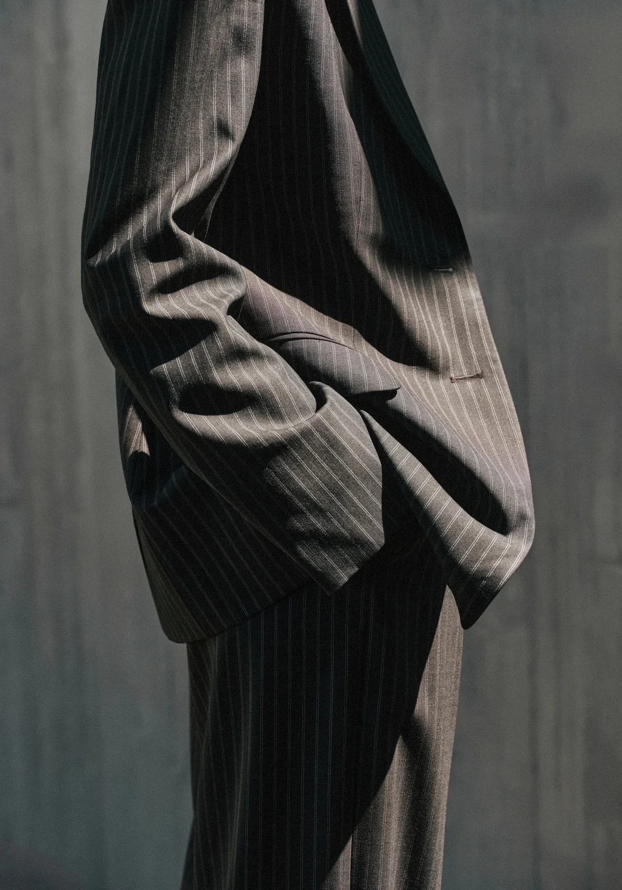 Michigan Blazer in Black Pinstripe - Image 5