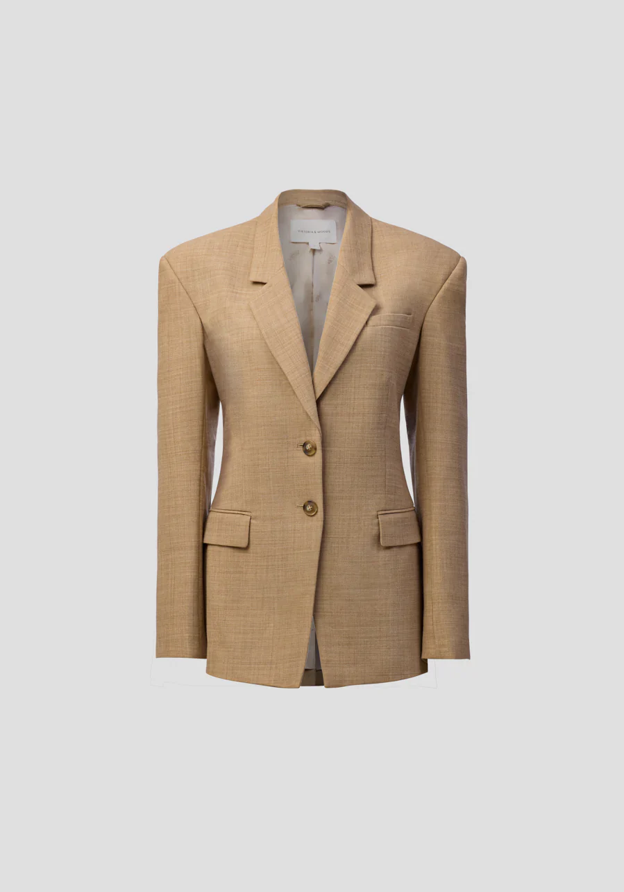 Michigan Blazer in Camel - Image 6