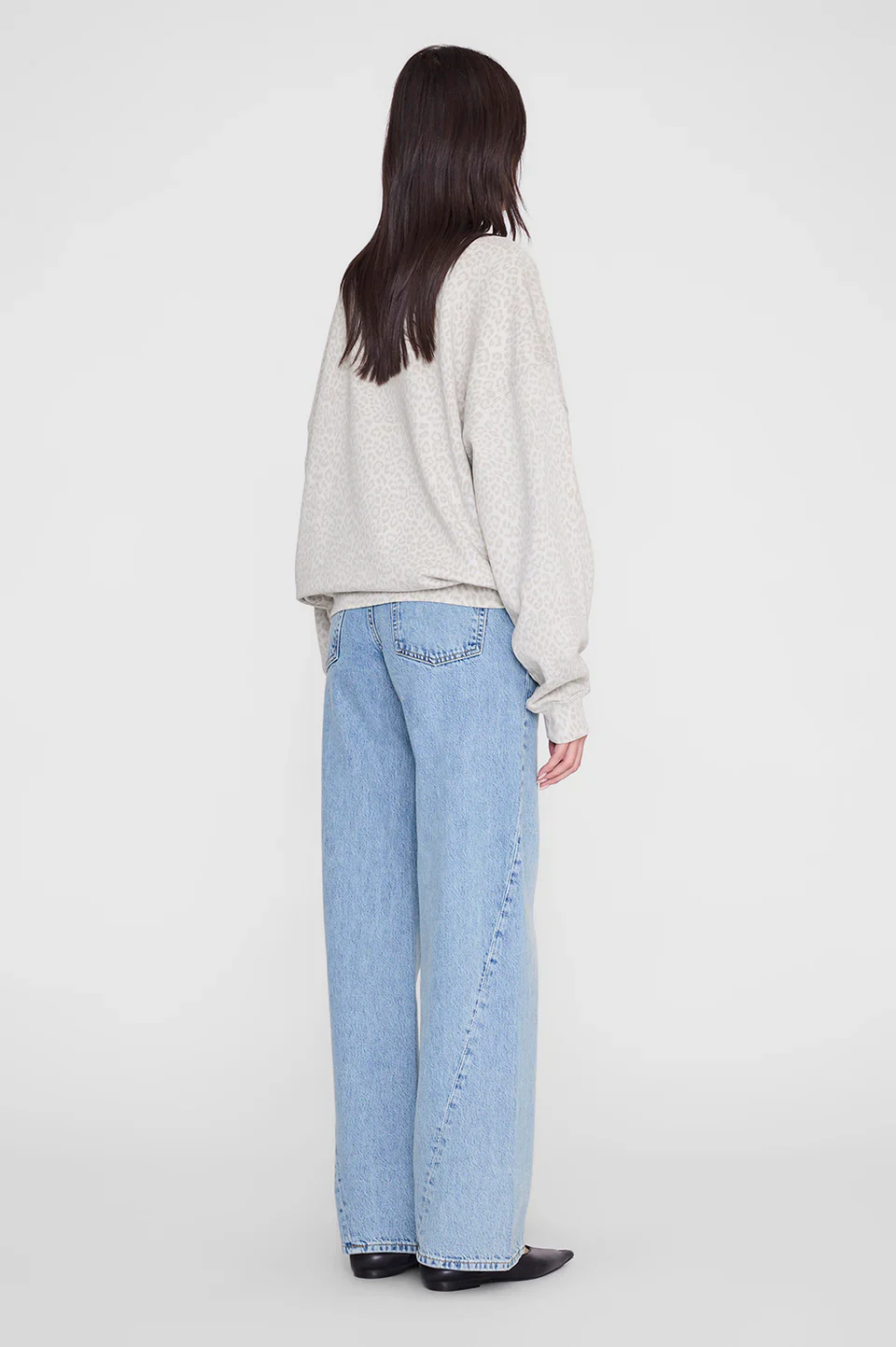 Miles White Leopard Sweatshirt - Image 3