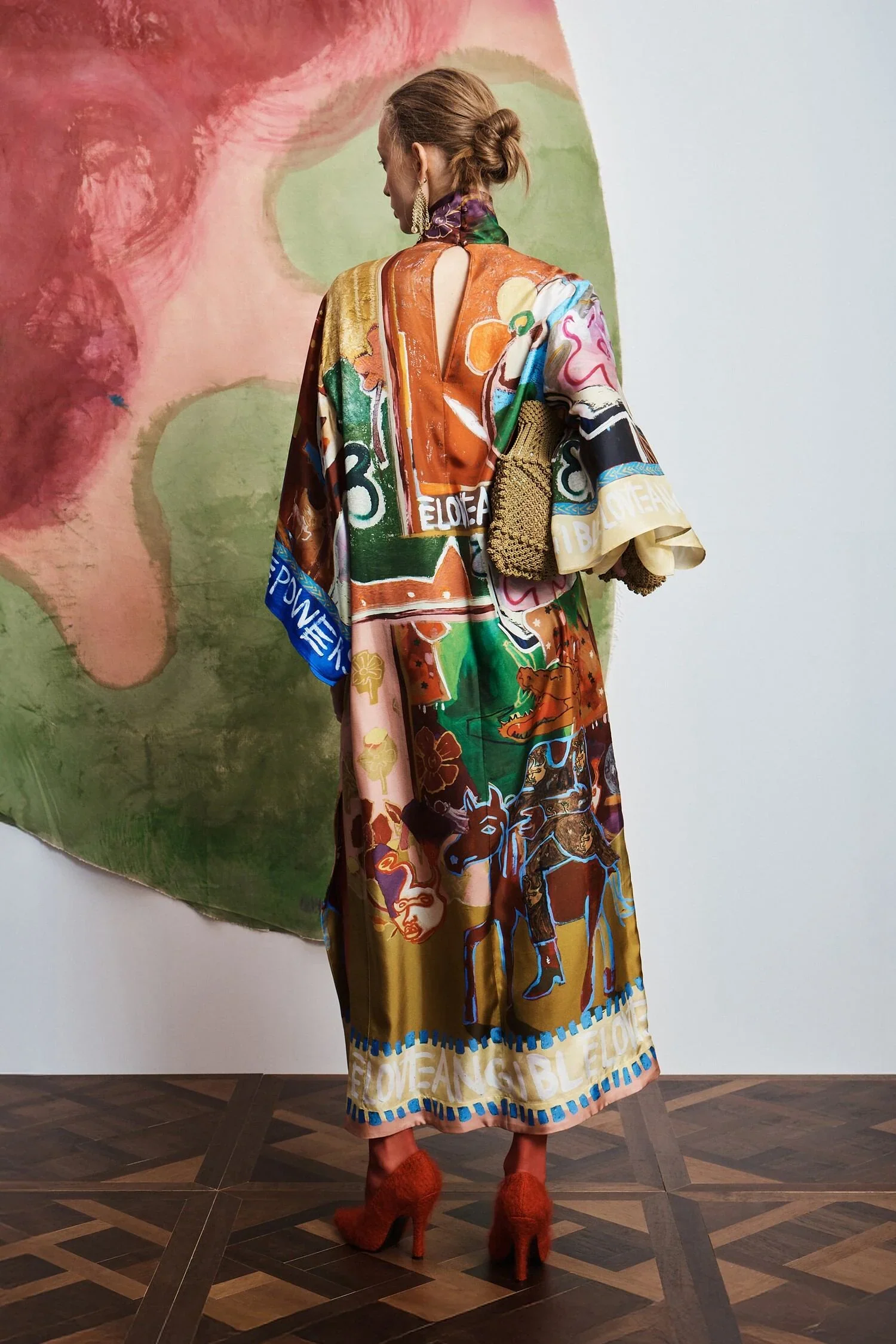 Mlak Silk Midi Dress - Image 4
