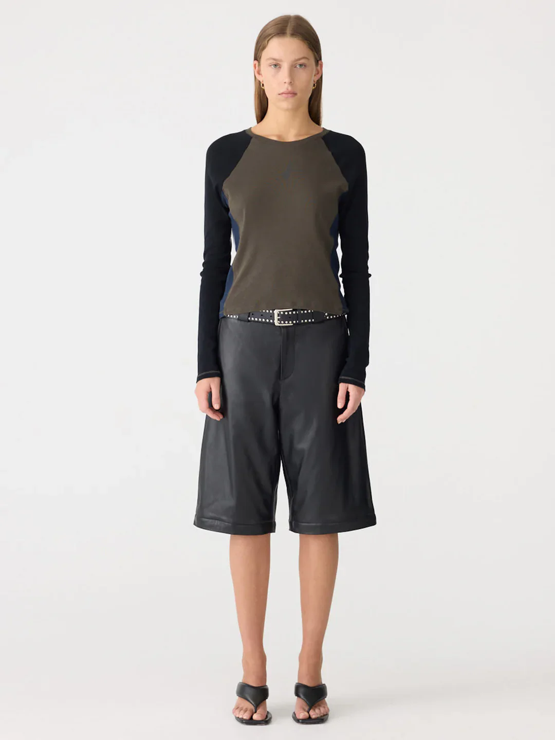 Panelled Rib L/S Baby T- Shirt - Image 2