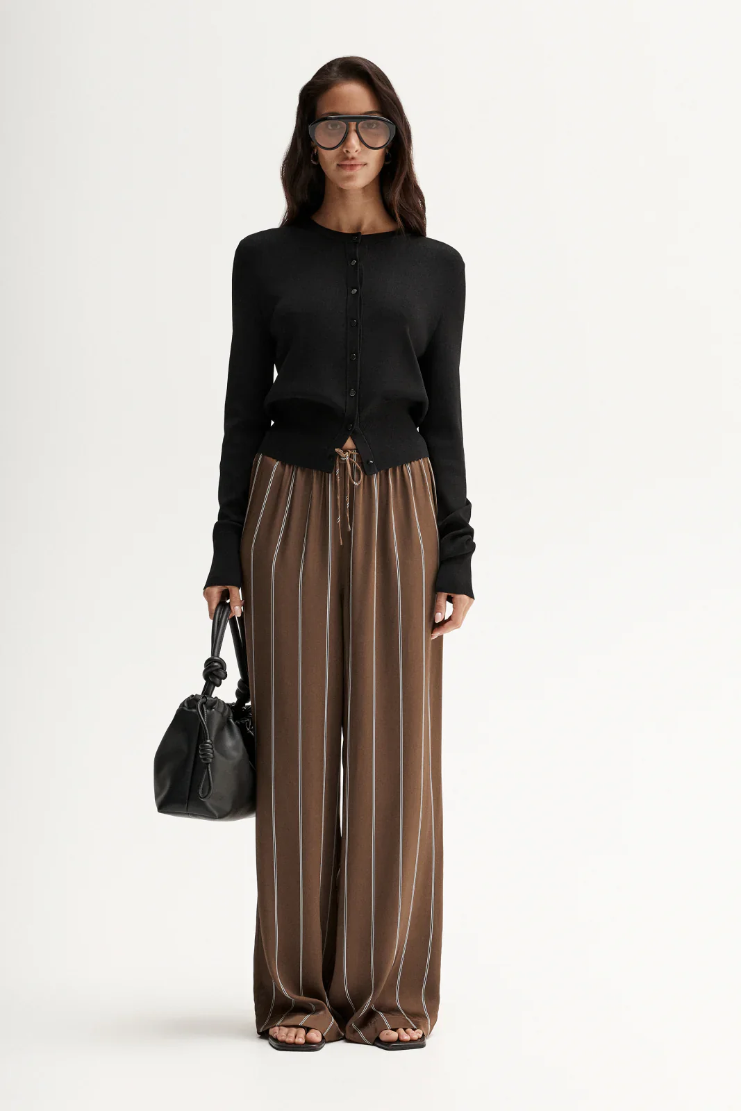 Petra Pant in Tan Stripe