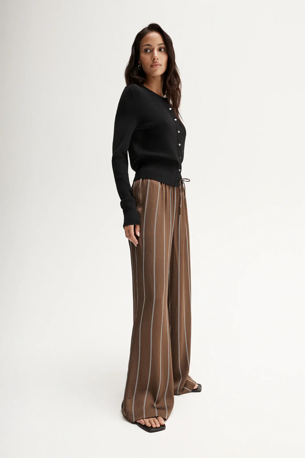 Petra Pant in Tan Stripe - Image 3