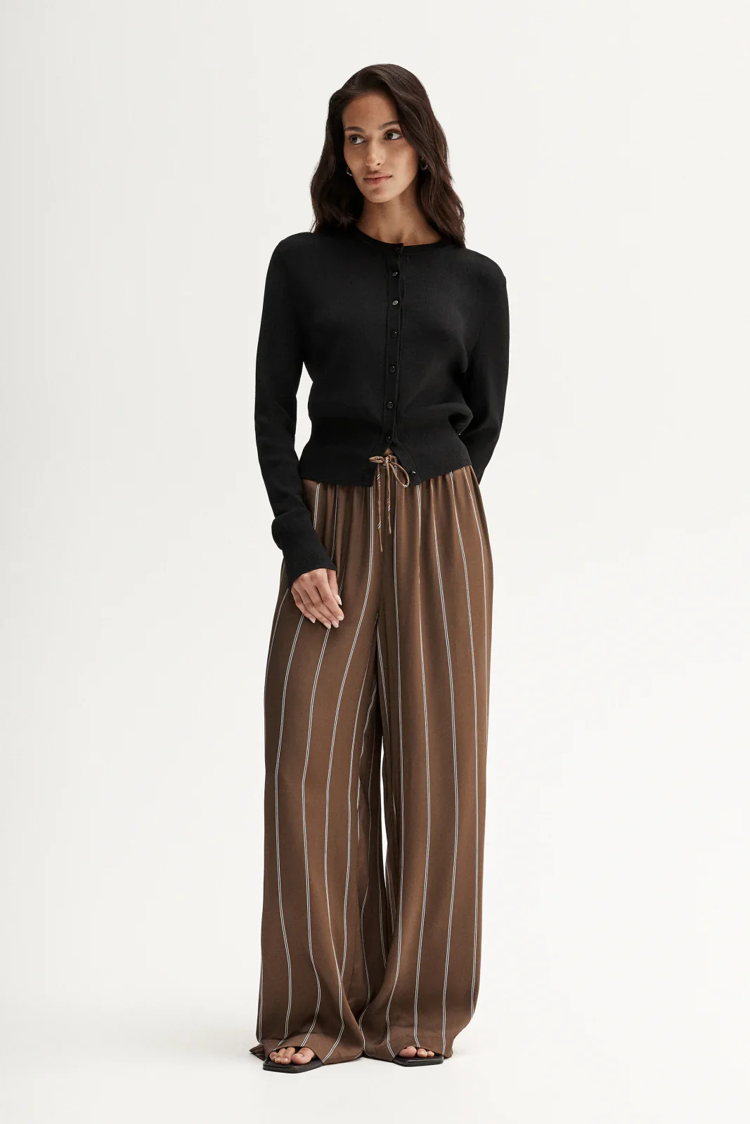 Petra Pant in Tan Stripe - Image 4