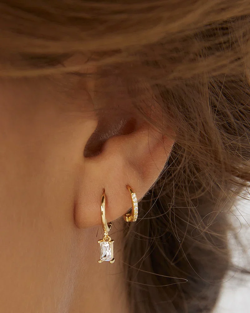 Pip Gold Charm Earrings - Image 2