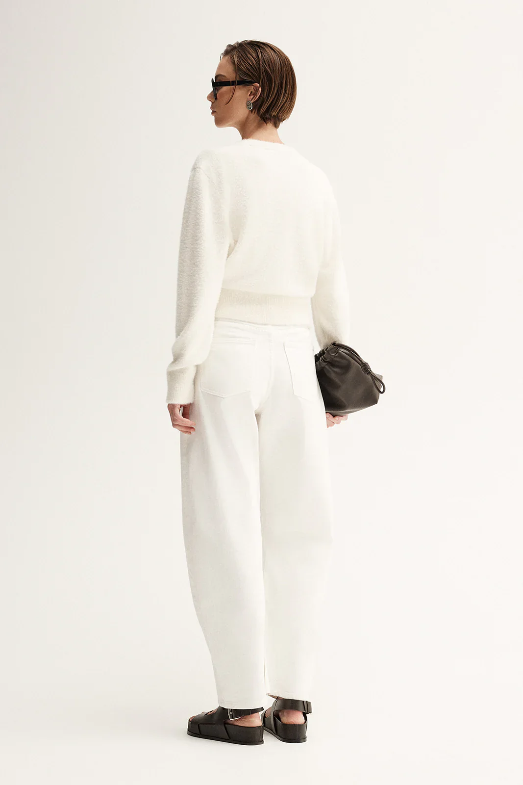 Posie Knit Cardigan in White - Image 4