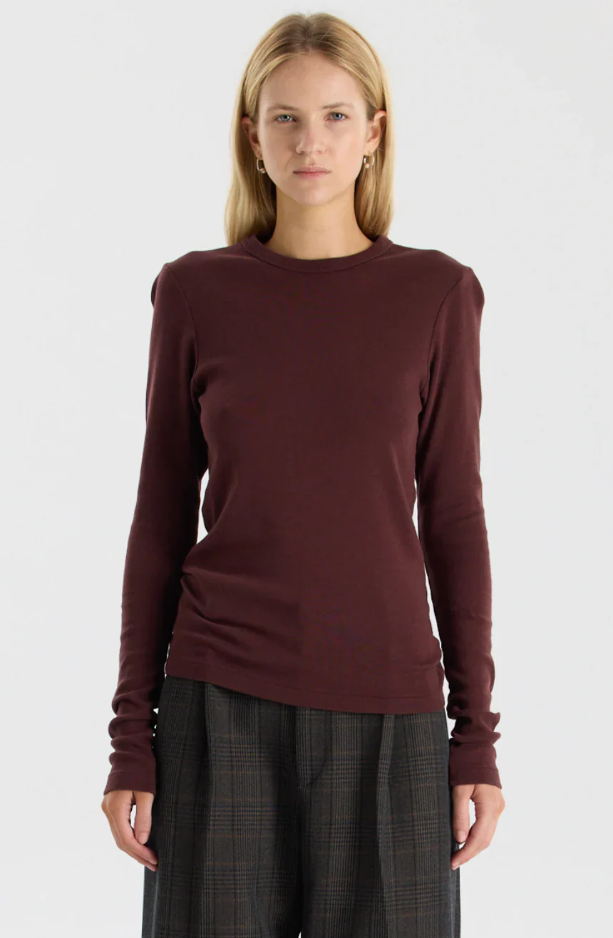 Slim Superfine Rib T-Shirt