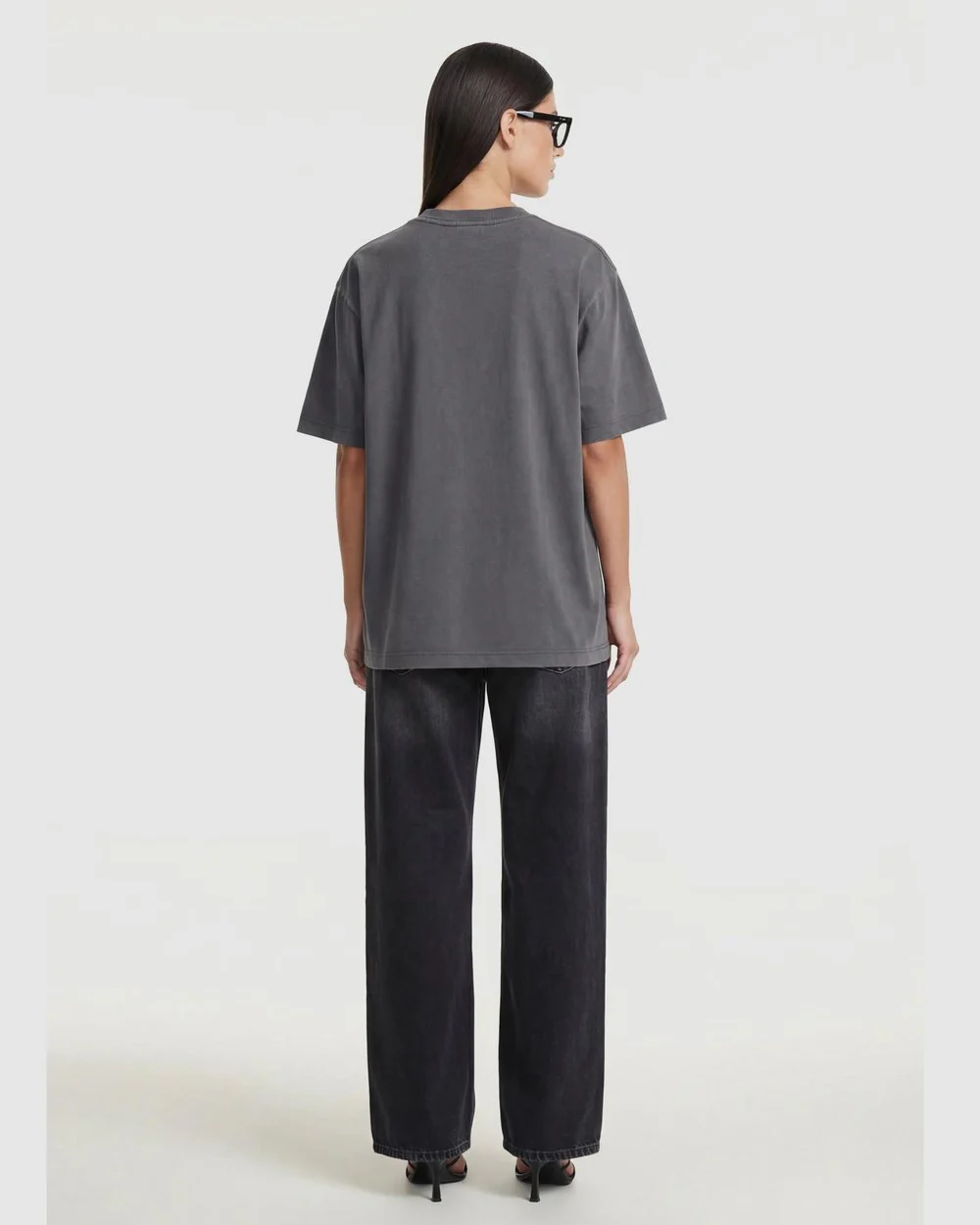 Sophia Relaxed Tee in Washed Grey - Image 3