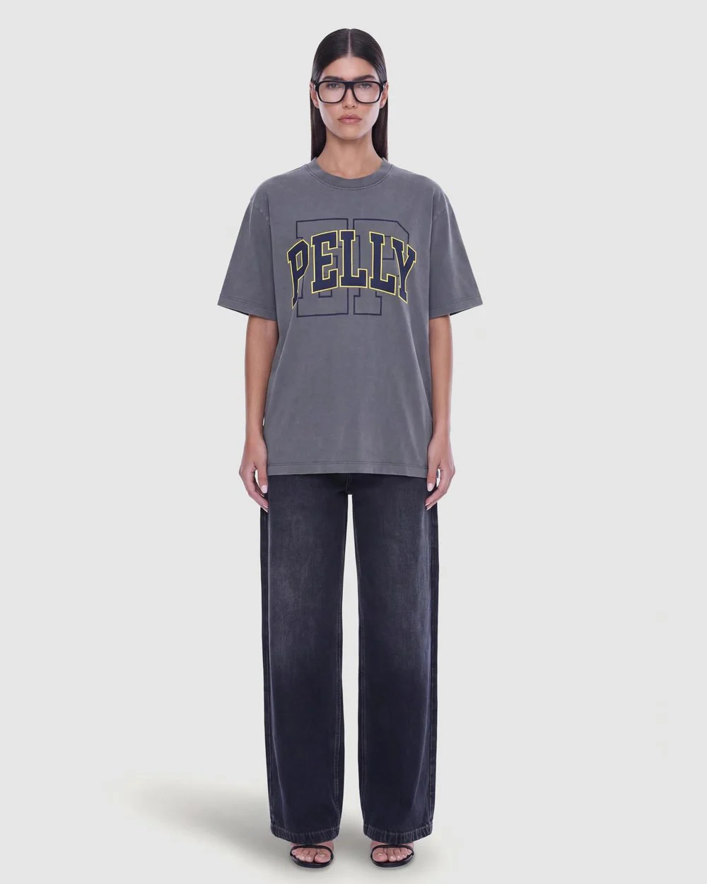 Sophia Relaxed Tee in Washed Grey - Image 4
