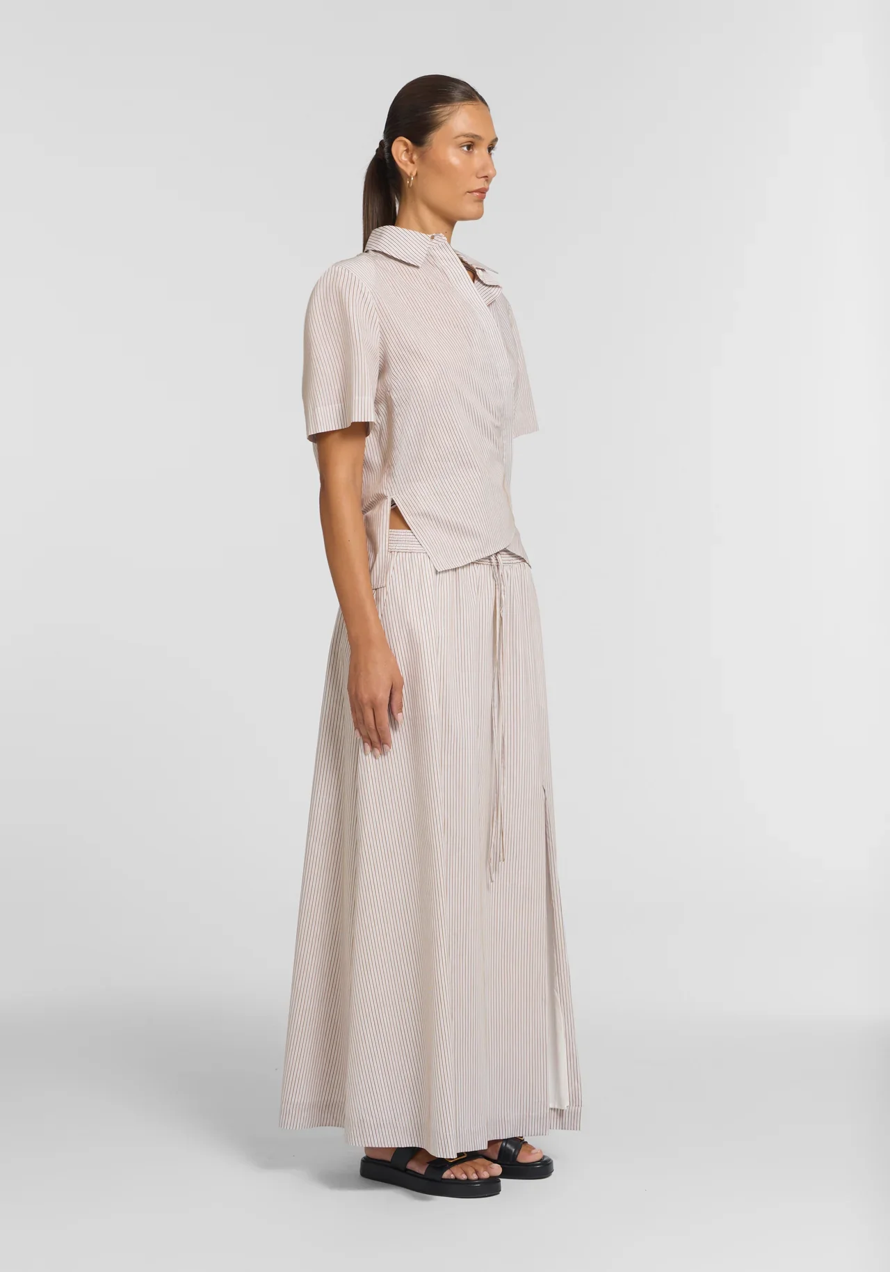 Tenfold Skirt in Cosmos Stripe - Image 3