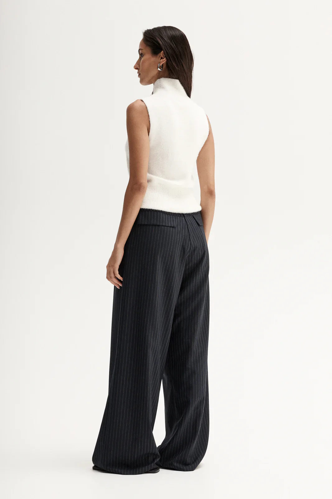 Tobias Pant in Navy Pinstripe - Image 5